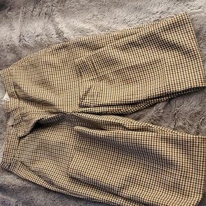 Tweed straight leg trousers